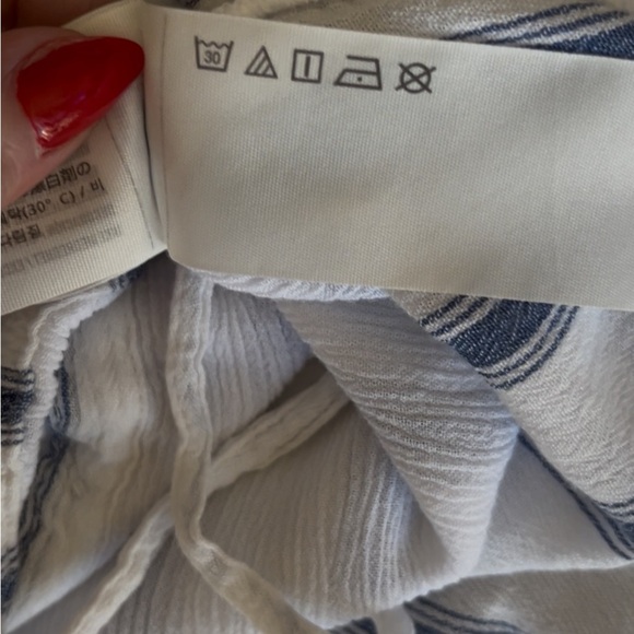 Hollister Blue and White Striped Blouse - Picture 10 of 11